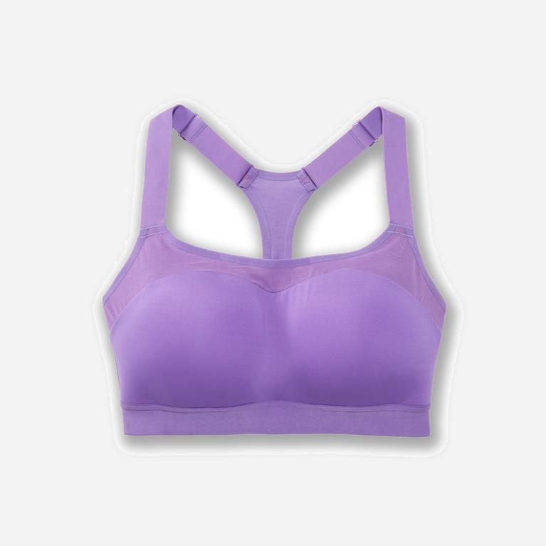 Brooks Dare Racerback NZ - Women's Running Bra - Heliotrope/MediumPurple (84297-DNAQ)